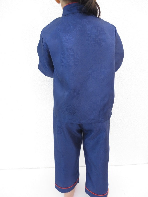 Kinder kung fu pak blauw maat 2