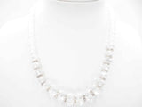 kristal ketting met diamant wit