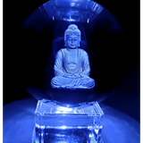 Kristal Laser Ball Meditatie Boeddha 6 cm