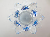 Kristallen lotusbloem blauw 10 cm (klein)