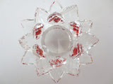 Kristallen lotus rood 10 cm (klein)