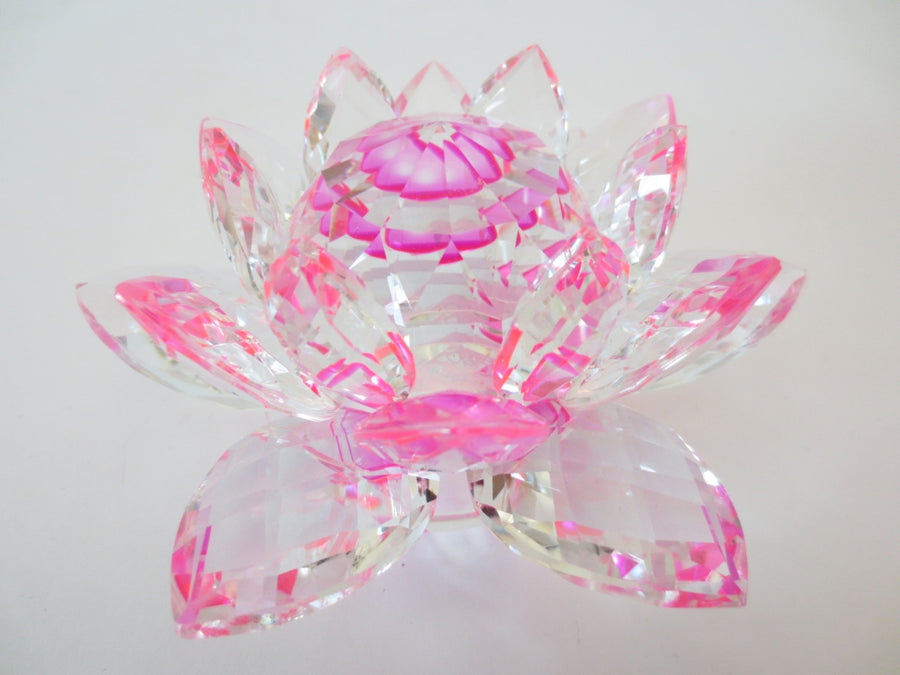 Crystal Lotus Purple 14 cm (Large)