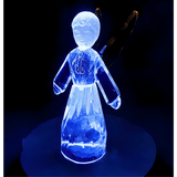 Kristalglas Staande Engel Beeldje – Geel (12 cm)