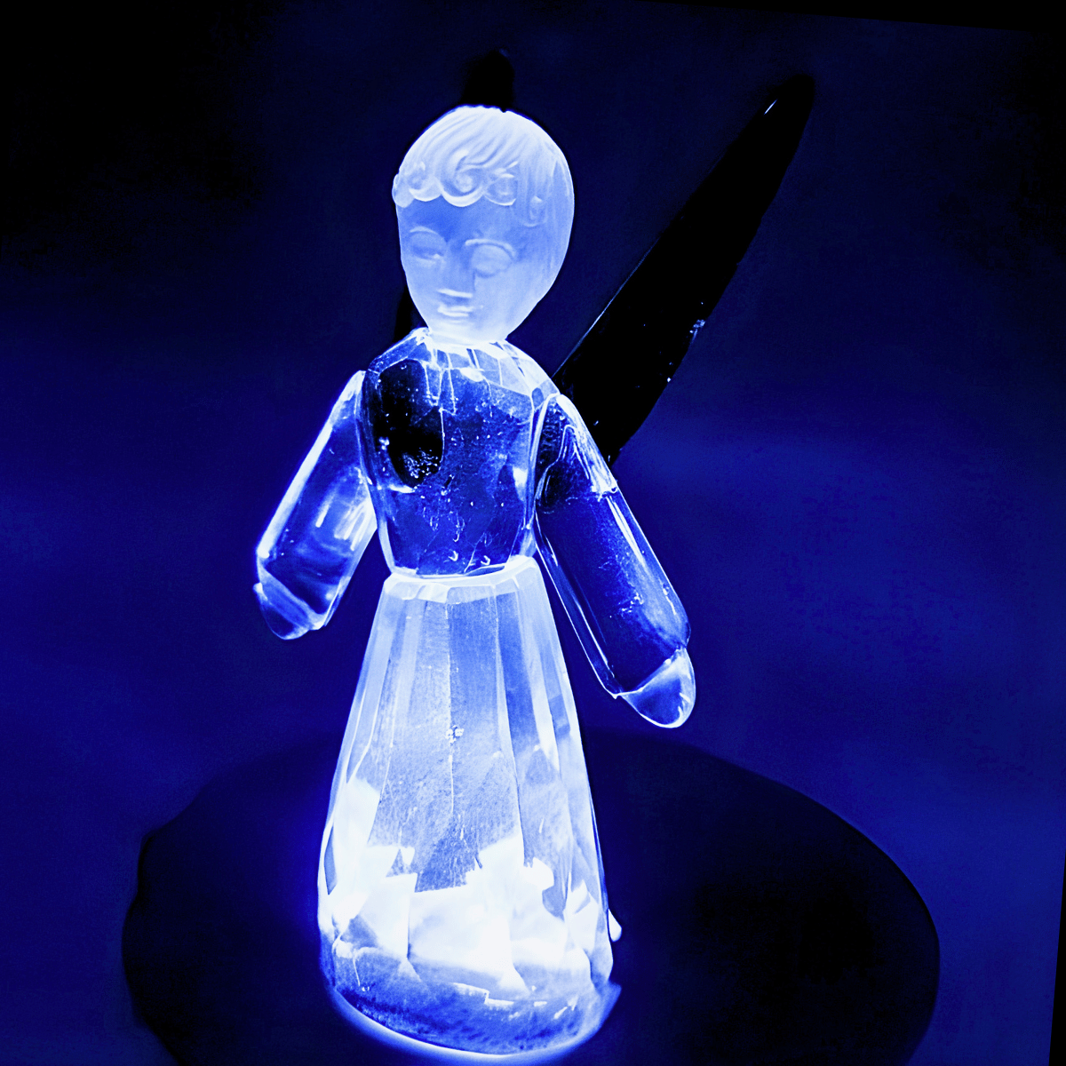 Kristalglas Staande Engel Beeldje – Groen (12 cm)