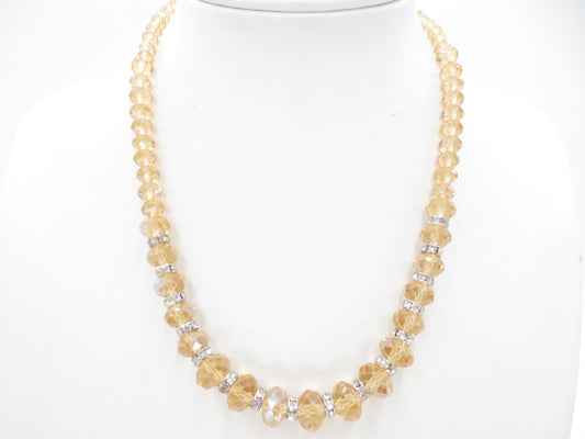 Kristall halsketting met diamantgel