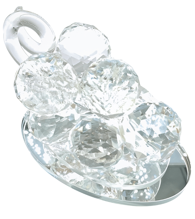 Kristalglas druiventros op draaiplateau – Middel