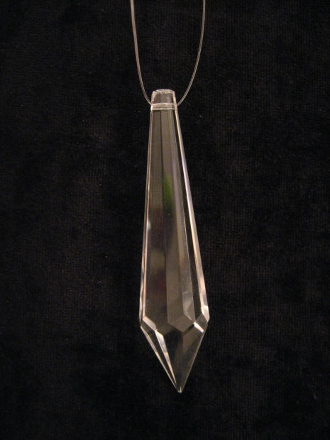 Kristallen hanger pijl groot (6 stuks)