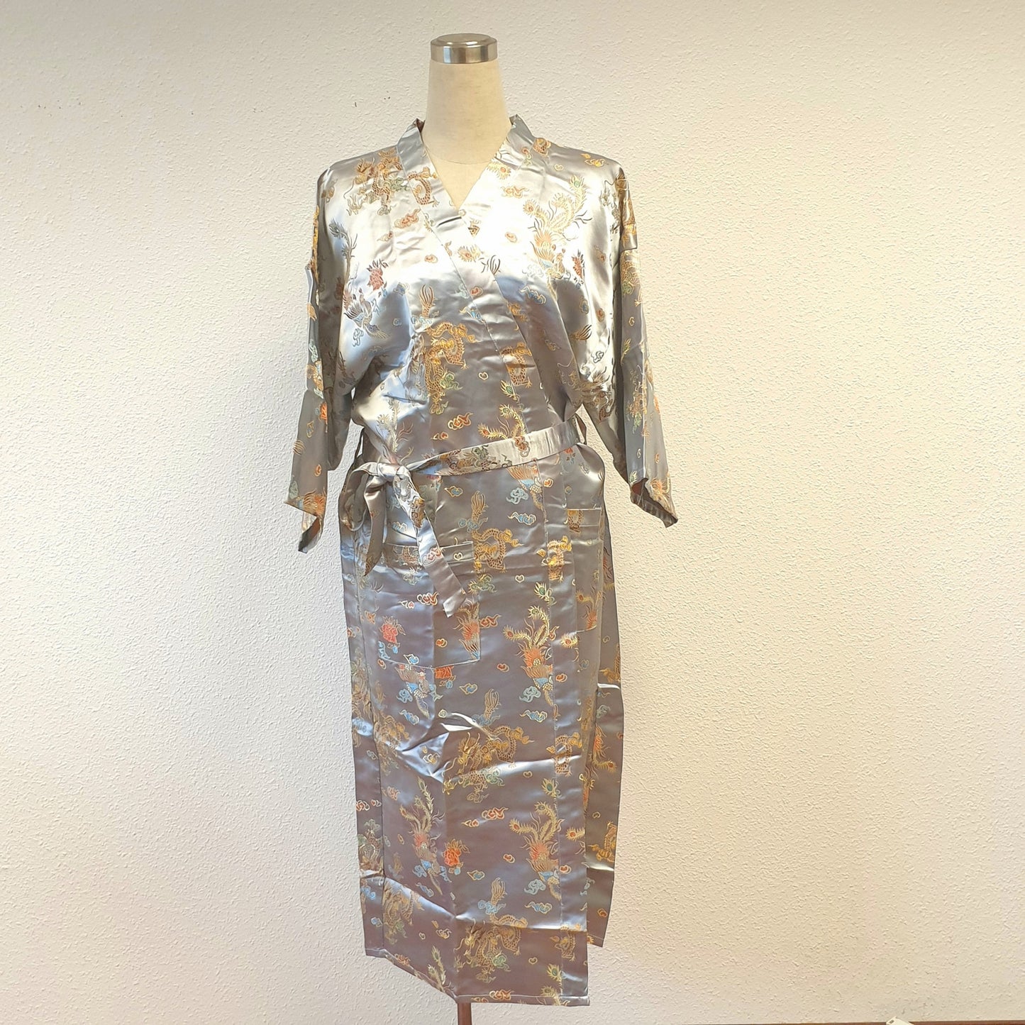 Langer Kimono Drache / Phnix Zilver