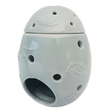 Keramische Boeddha Hoofd Oliebrander Lichtblauw (Luxe)