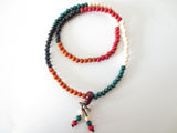 Mala Gebedsketting Gekleurd Hout 6mm