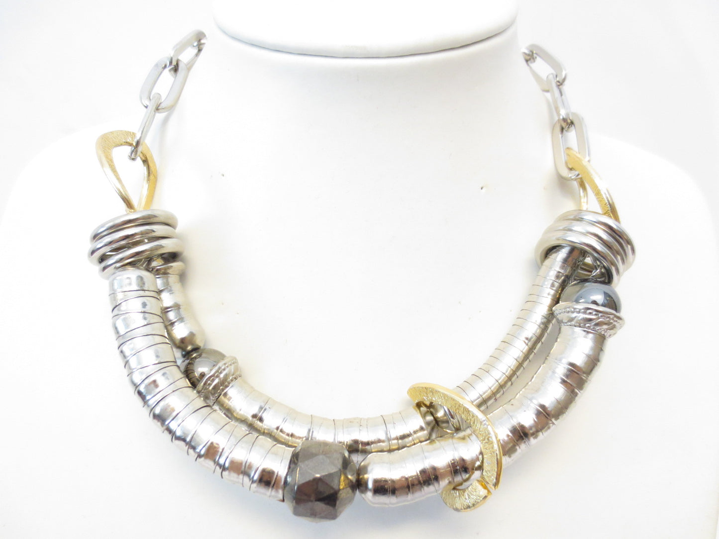 Metallkette met 2 Reihen met Perle