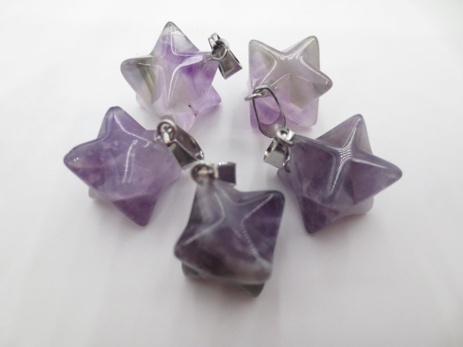 Edelsteen Meteoor Hanger - Amethyst (5 stuks)