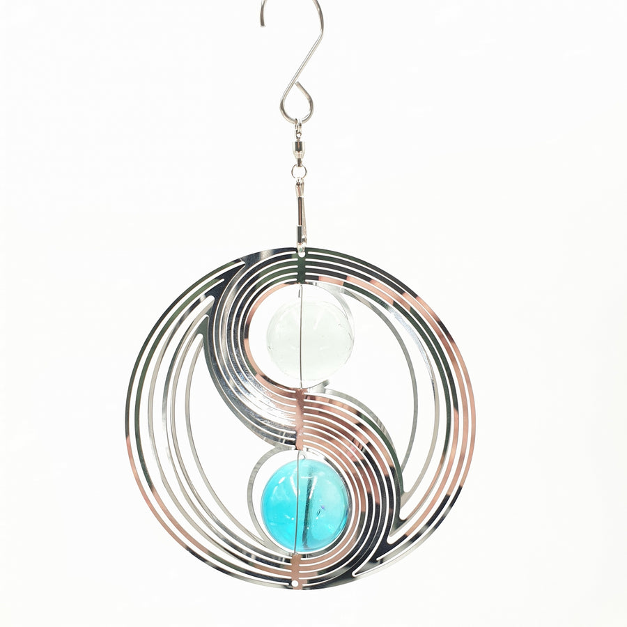Mini Cosmo Yin Yang Aqua Blauw (2st)
