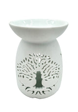 Oliebrander Wit Tree of Life met Birds (klein)