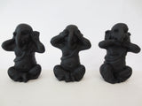 Olifant Horen, Zien, Zwijgen zwart