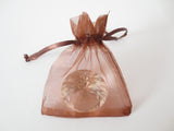 Organza Zakjes 10 x 15 cm - Bruin (100st)