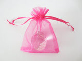 Organza Zakjes 10 x 15 cm - Fuchsia (100st)