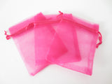 Organza Zakjes 10 x 15 cm - Fuchsia (100st)