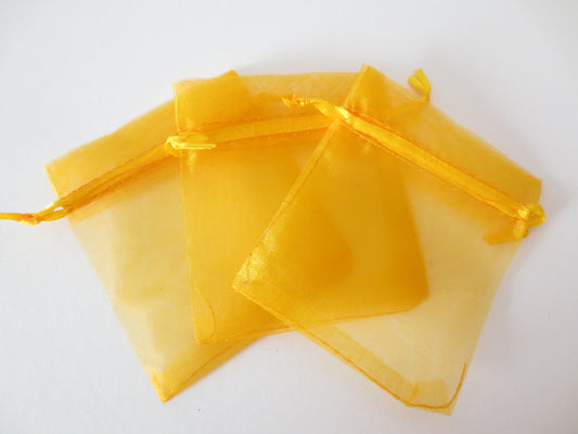 Organza Zakjes 10 x 15 cm - Goud (100st)