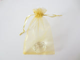 Organza Zakjes 10 x 15 cm - Licht Goud (100st)