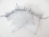 Organza Zakjes 7.5 x10 cm - Grijs (100st)