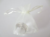 Organza Zakjes 7.5 x 10 cm - Creme (100st)