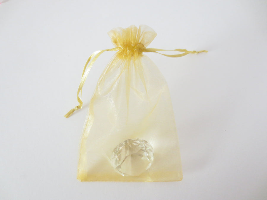 Organza Zakjes 7.5 x 10 cm - Goud (100st)