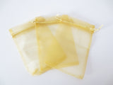 Organza Zakjes 7.5 x 10 cm - Goud (100st)