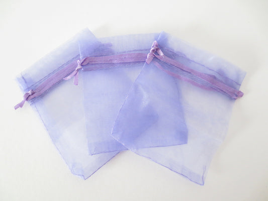 Organza Zakjes 7.5 x 10 cm -  Lila (100st)