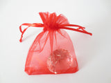 Organza Zakjes 7,5 x 10 cm - Rood (100st)