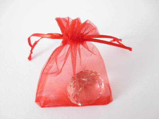 Organza Zakjes 7,5 x 10 cm - Rood (100st)