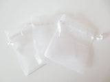 Organza Zakjes 7.5 x 10 cm - Wit (100st)