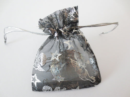 Organza Zakjes Engelen - 7.5cm x 10cm