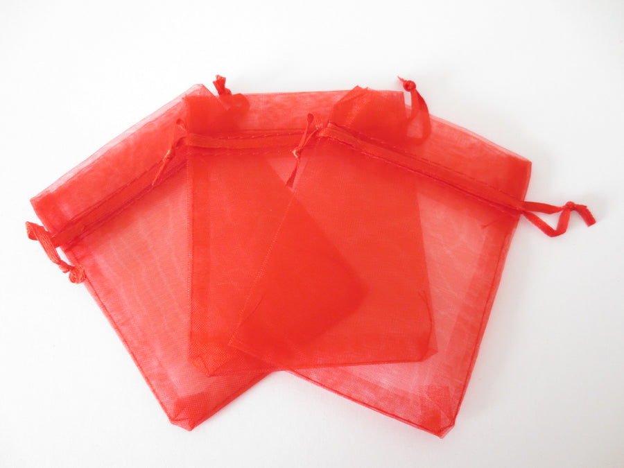 Organza Zakjes Rood  17 x 23cm