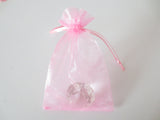 Organza Zakjes Roze  17 x 23cm