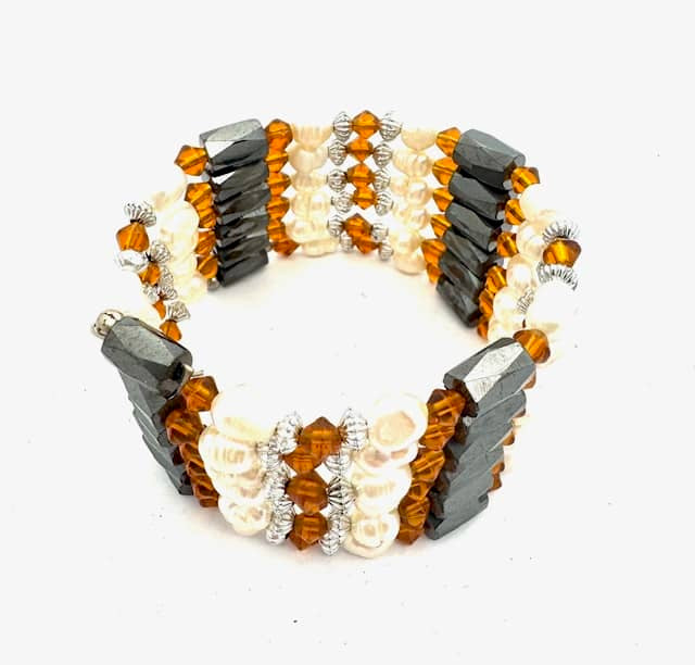 Parel Magnetisch Wikkelarmband met Kralen