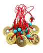 Qing Dynasty Lucky Coin Pendant - Turquoise (10 stuks)