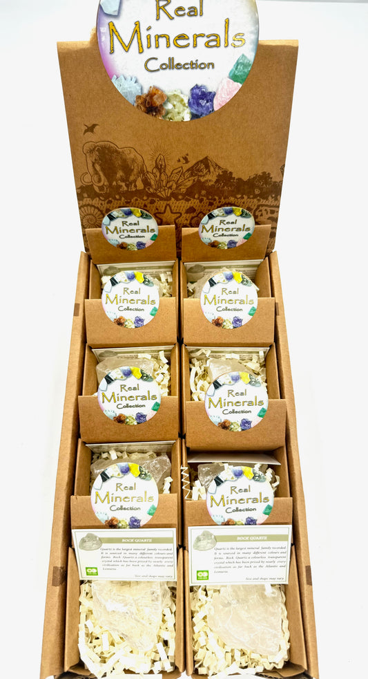 Real Minerals Collectie - Bergkwarts (16 stuks)