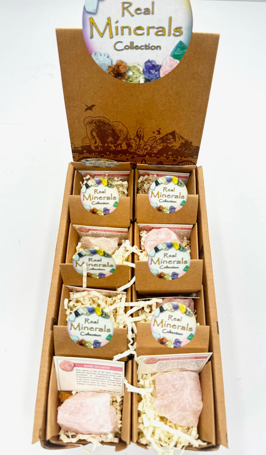 Real Minerals Collectie - Rozenkwarts (16 stuks)