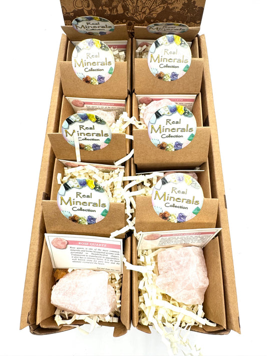 Real Minerals Collectie - Rozenkwarts (16 stuks)