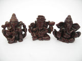 Happy Buddha Set of 3 Incense Holders white