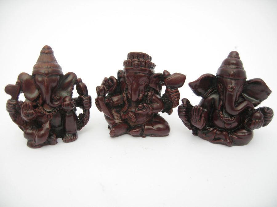 Happy Buddha Set of 3 Incense Holders white
