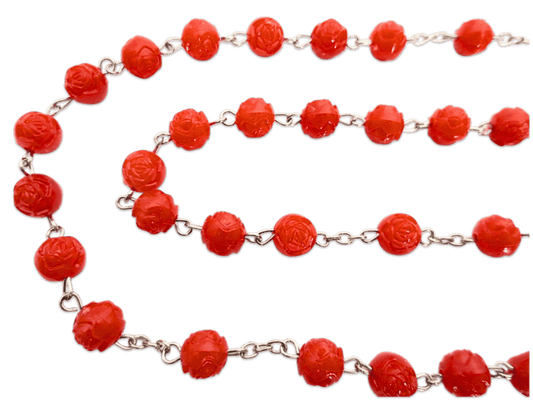 Rozenkrans glow rood