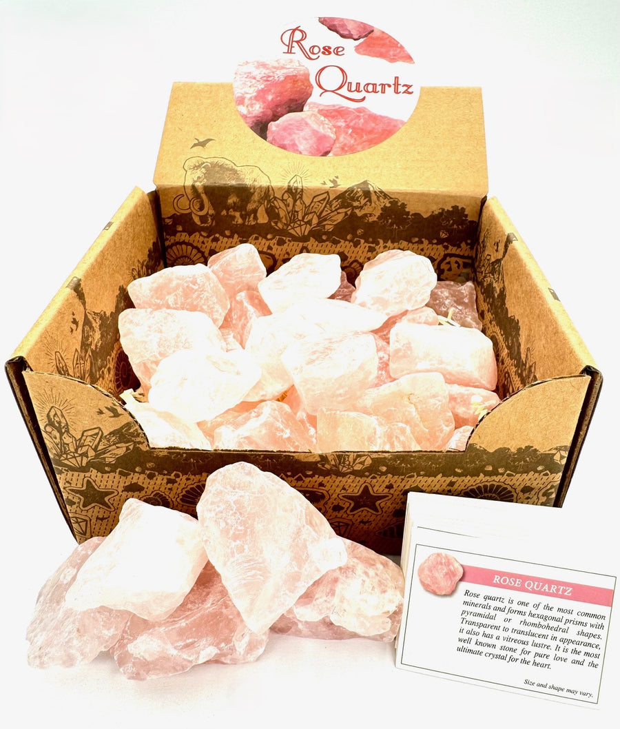 Rozenkwartsclusters (30 stuks)