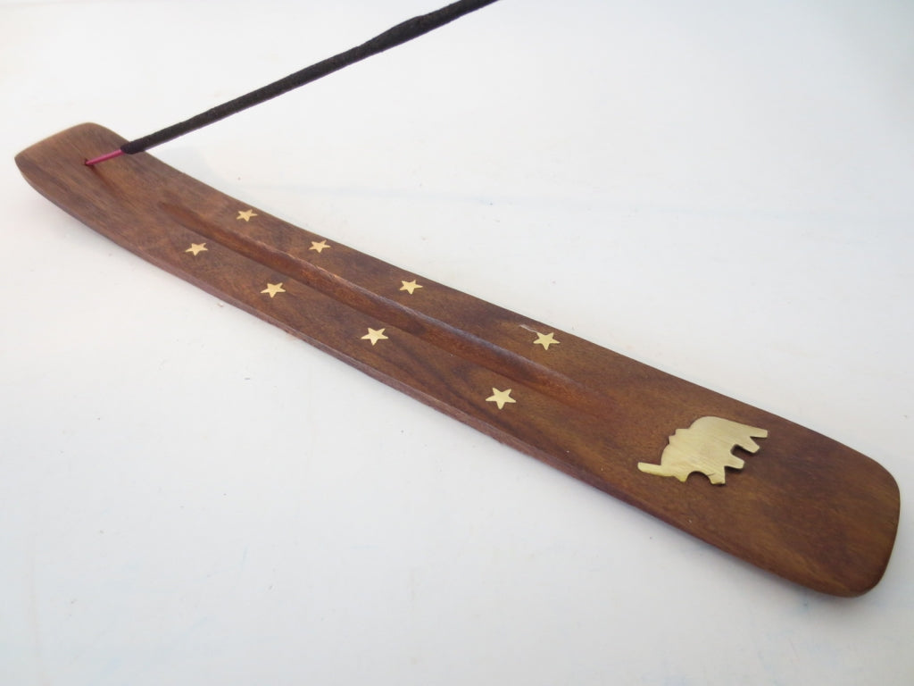 Räucherstäbchenhalter aus Holz – Elefant (10 Stück)
