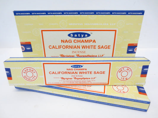 Satya Nag Champa - Californische witte salie 15g