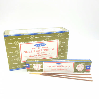 Satya Nag Champa - Groene Citronella 15g