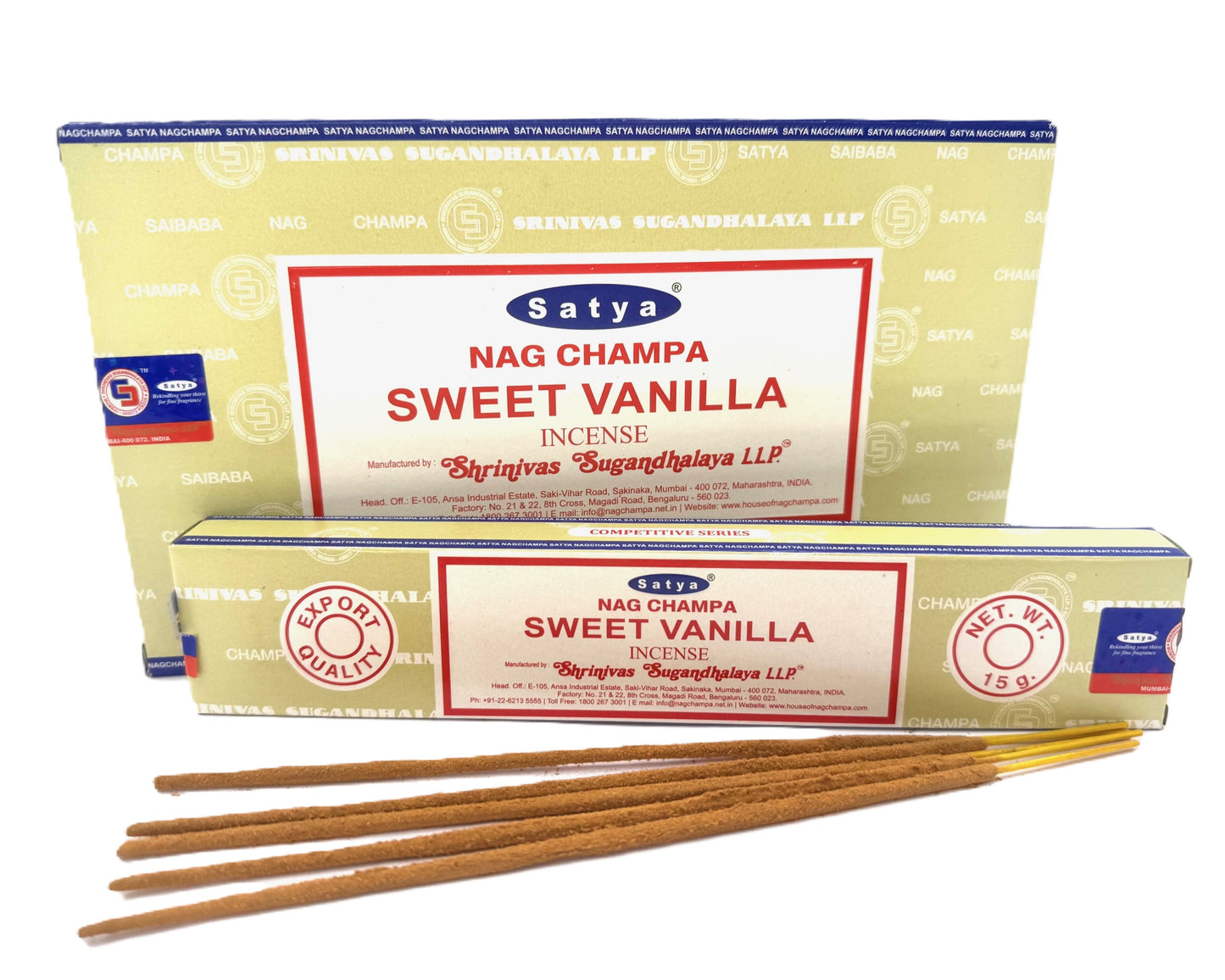 Satya Nag Champa - Zoete Vanille 15g