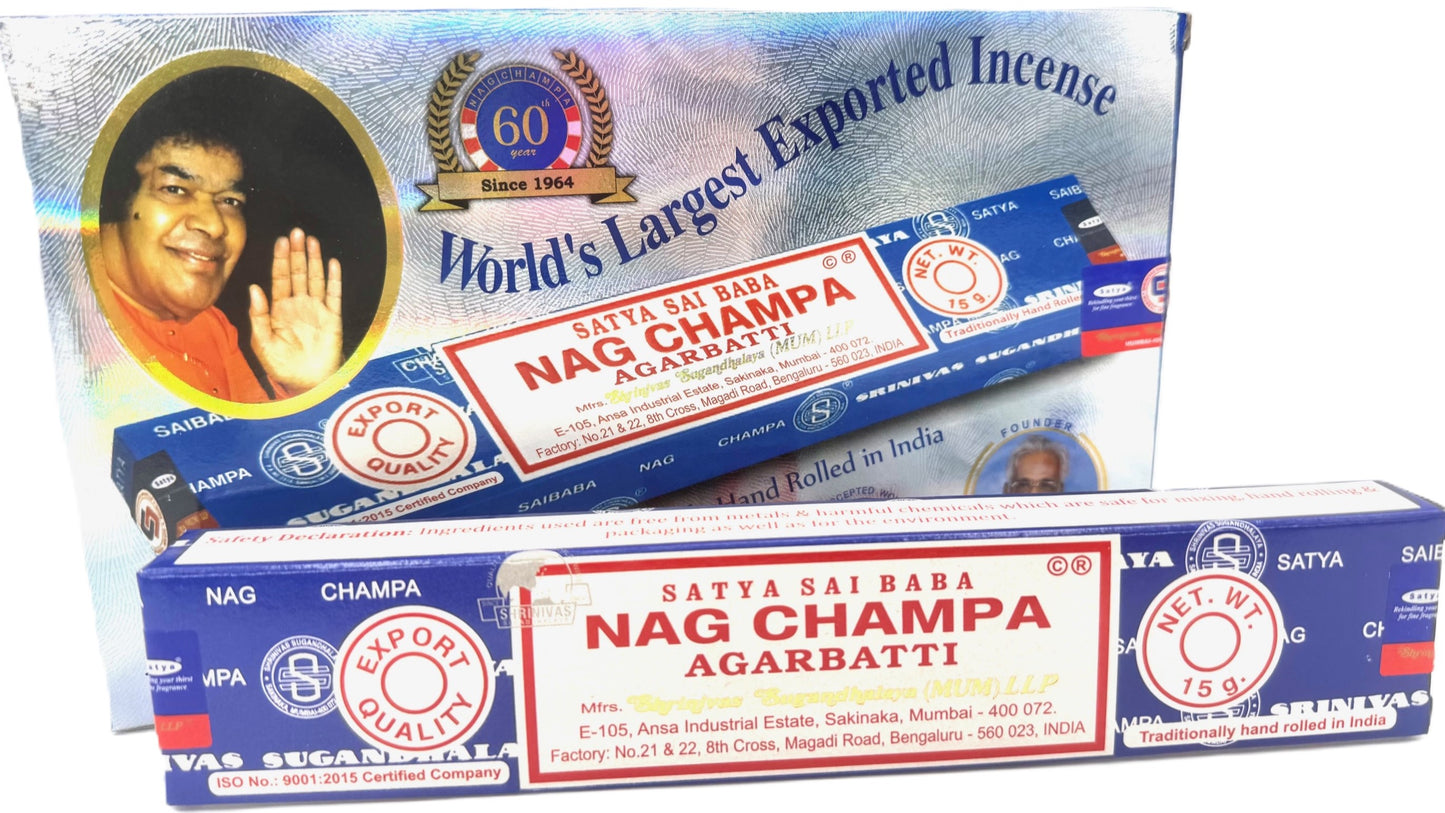 Satya Sai Baba Nag Champa - 15g (60e jubileum, 2024)