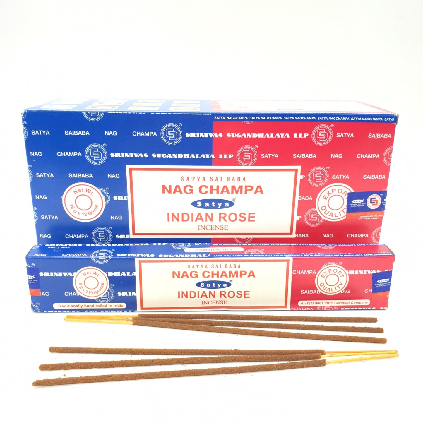 Satya Sai Baba - Nag Champa &amp; Indiase Roos 16g